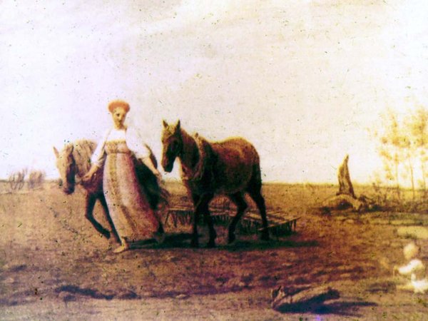 Алексей Венецианов, «на пашне. Весна», 1820-е