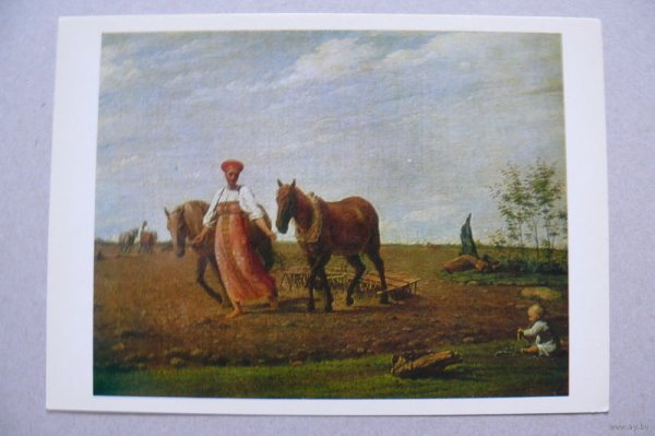 Алексей Венецианов на пашне Весна