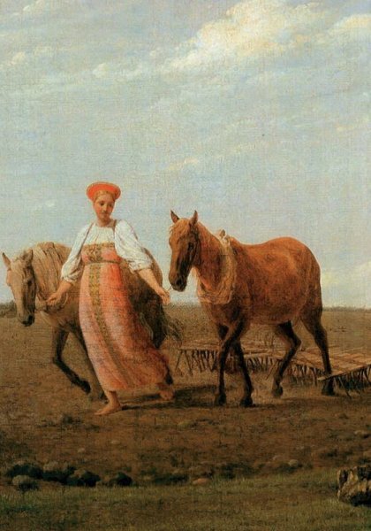 Алексей Гаврилович Венецианов на пашне