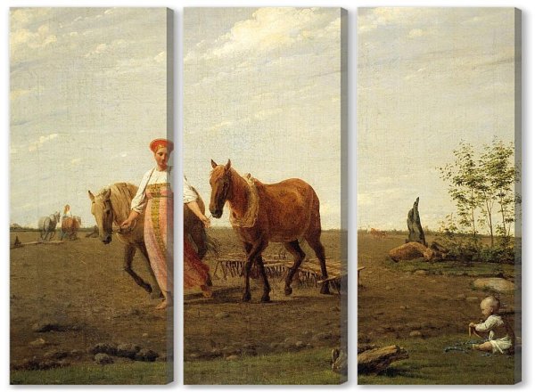 Венецианов картины на пашне