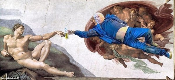 Микеланджело Сикстинская капелла Сотворение Адама