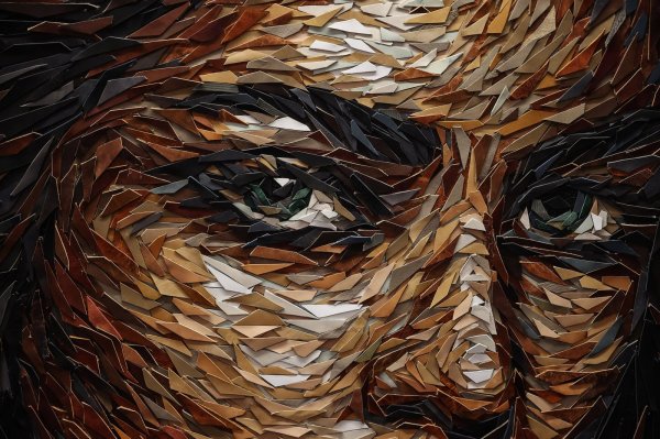 Дениз сагдыч картины из мусора