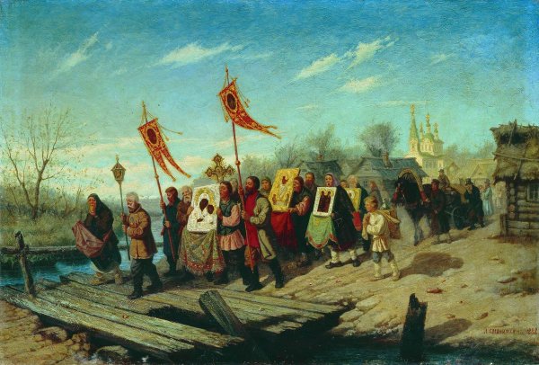 Крестный ход в Курской губернии, 1880–1883