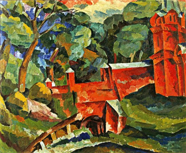 Аристарх Лентулов. Церкви. Новый Иерусалим. 1917.