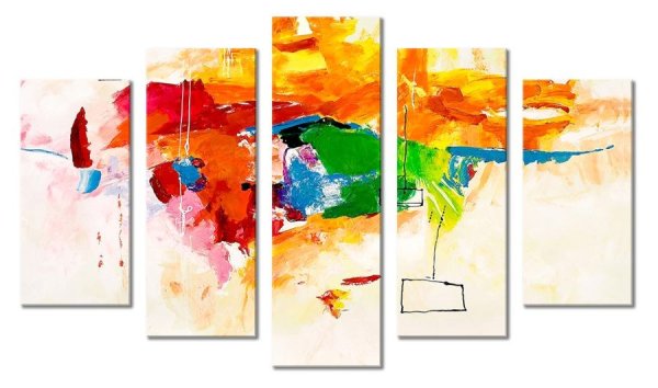 Картины полиптих в акварельной технике