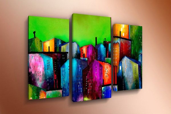 Модульные интерьерные картины акрилом