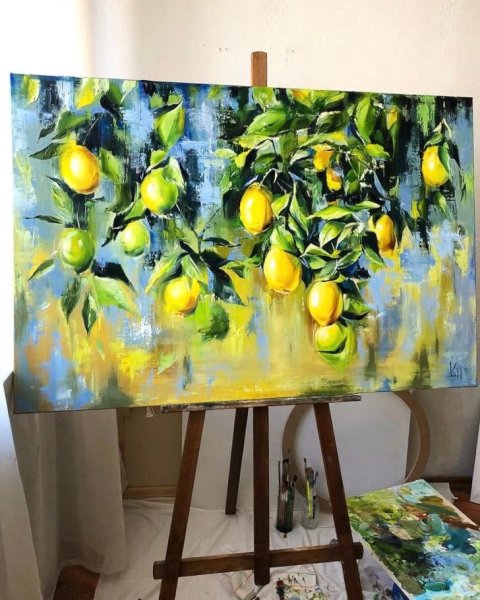 Лимоны акрилом