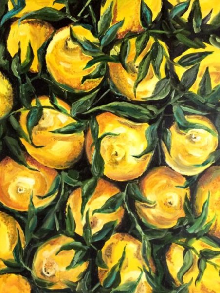 Картина Ван Гога с лимонами