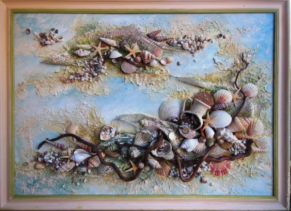 Флористический коллаж в технике Терра