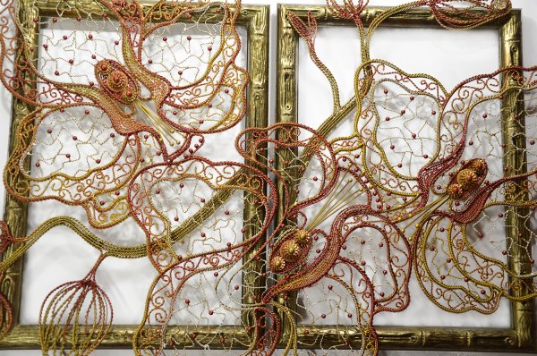 Панно из веревки