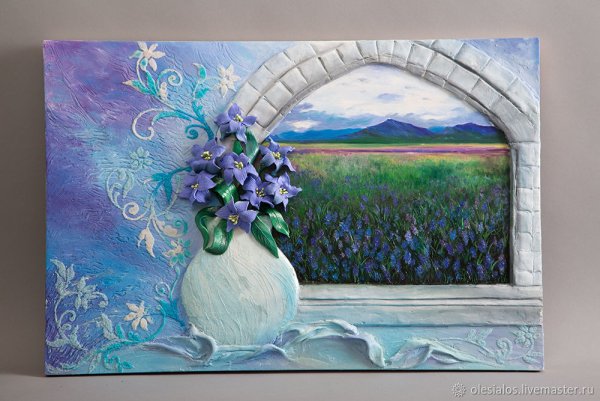 Панно в смешанной технике живопись