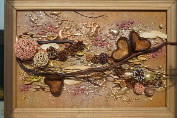 Панно из сухоцветов