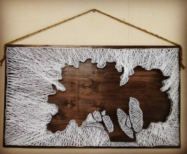 Панно из ниток