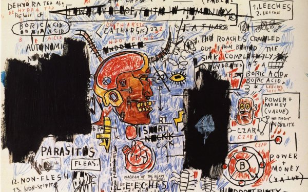 Художник Жан Мишель Баския граффити