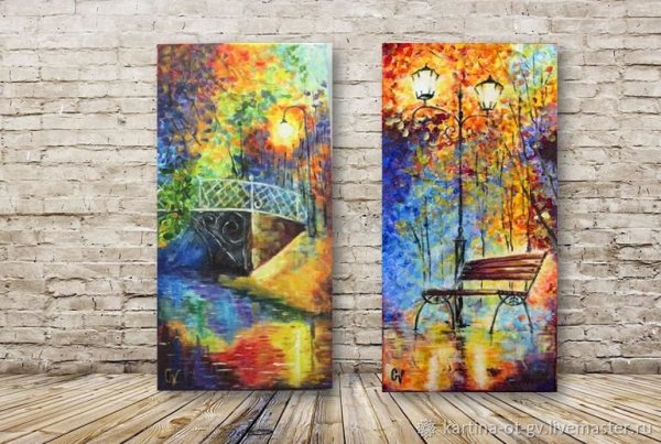 Диптих картины художников