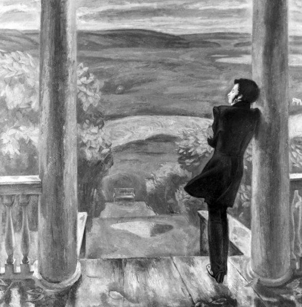 Картина дождливая осень