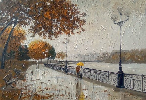 Осенний лес художники