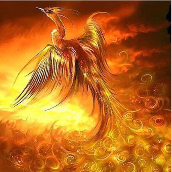 Алмазная мозаика Павлин золотой Павлин