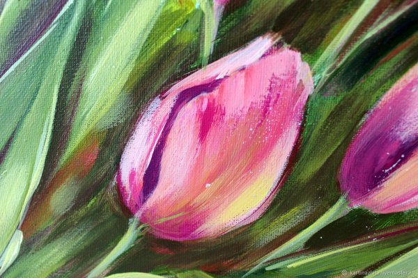 Цветы акрилом