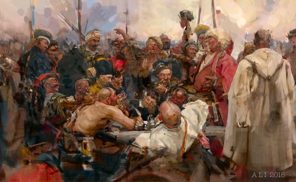 Репин запорожцы