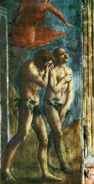 «Изгнание Адама и Евы из рая» Мозаччо