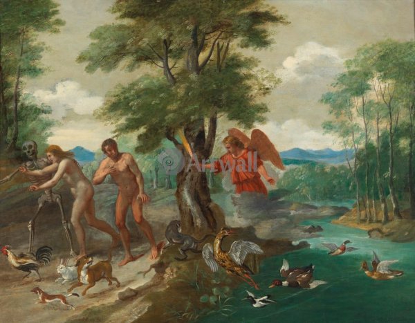 Ян брейгель младший "история Адама и Евы: изгнание из рая"