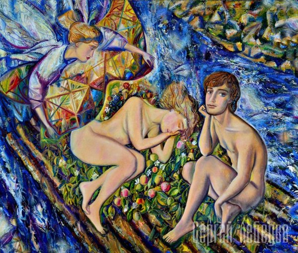 "Адам и ева" (1898), русский музей, Санкт-Петербург