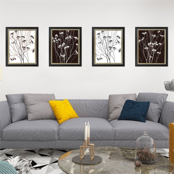 Картины над диваном в гостиной