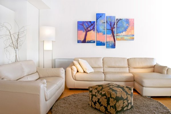 Картины в гостиную над диваном