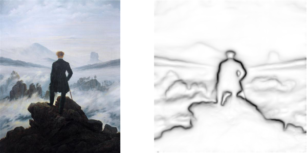 Фридрих Каспар Давид Странник над морем тумана. 1817–1818. Hamburger