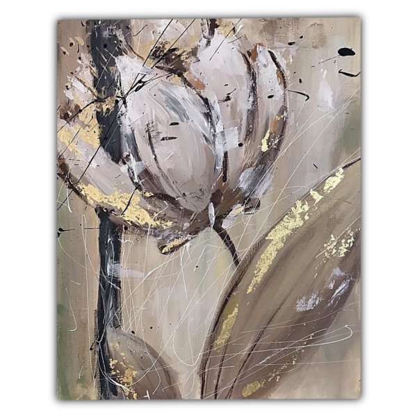 Интерьерные картины акрилом с поталью