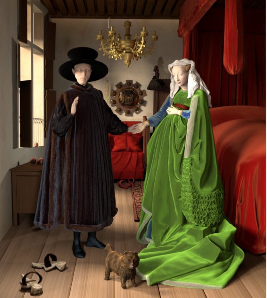 Ян Ван Эйк «портрет четы Арнольфини» (1434)