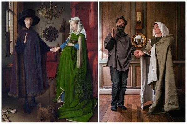 Ян Ван Эйк «портрет четы Арнольфини» (1434)