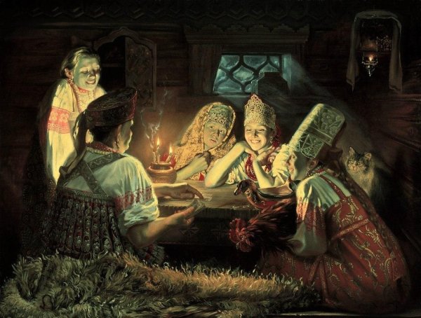 Юрий Сергеев художник Святки