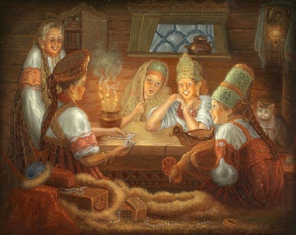 Святочные посиделки на Руси