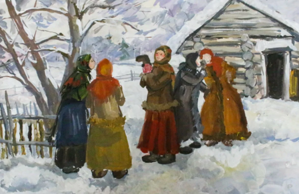 Маковский Константин Егорович святочные гадания