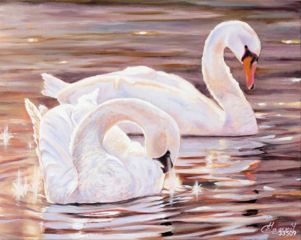 Самарская Елена лебеди