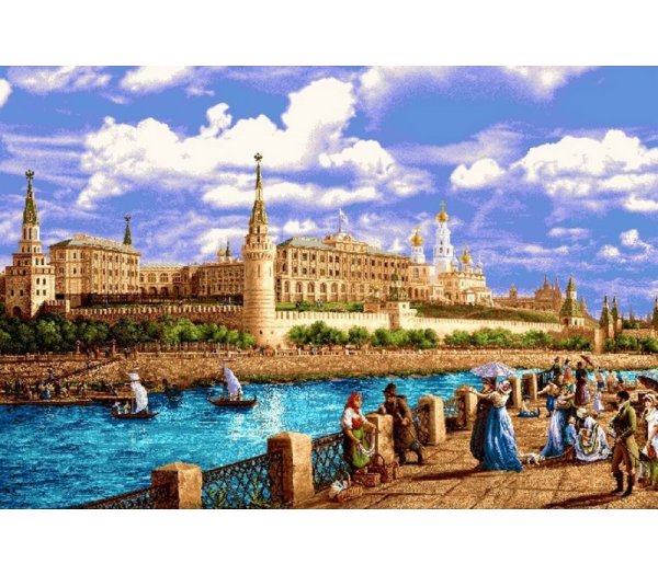 Гобеленовая картина "Ноктюрн маки" 42*105 см