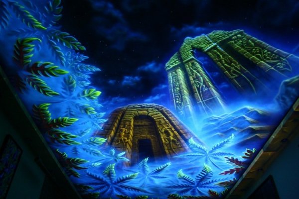 Роспись стен люминесцентными красками