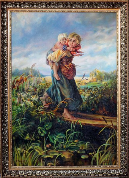 Дети бегущие от грозы