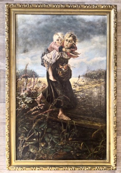 Дети, бегущие от грозы, 1872 г.