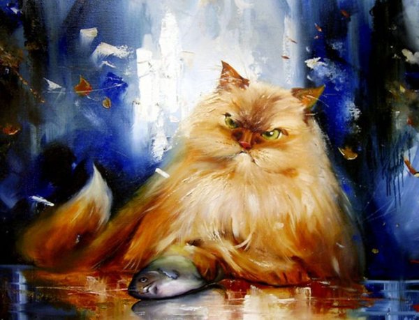 Игорь Медведев художник кот