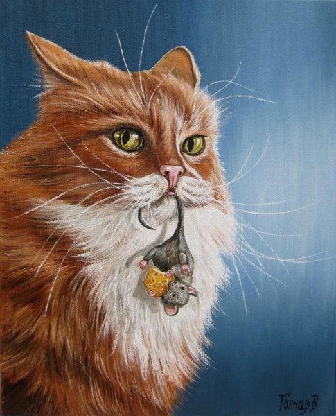 Коты в живописи