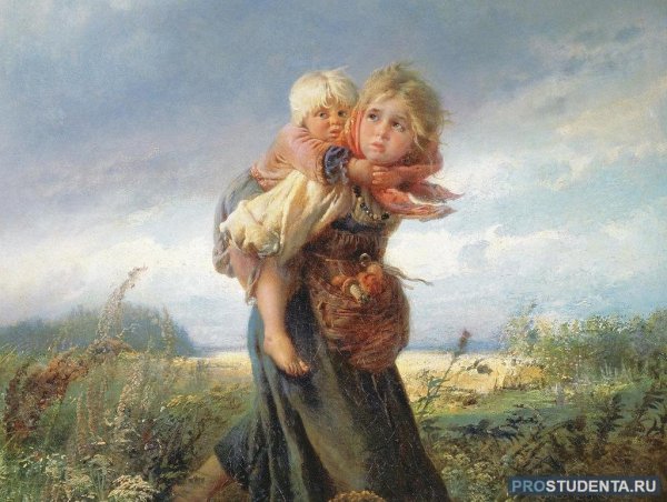 Маковского дети бегущие от грозы