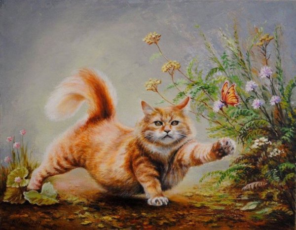 Кошки в живописи