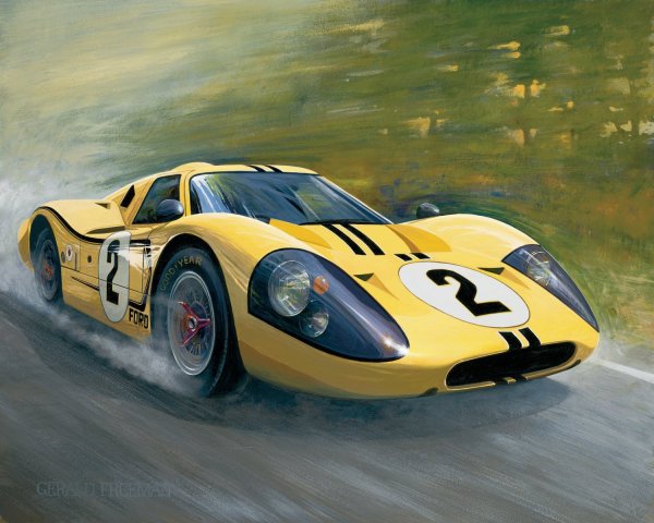 Ford gt 40 желтый