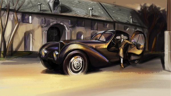 Bugatti Type 57 SC Atlantic la voiture noire