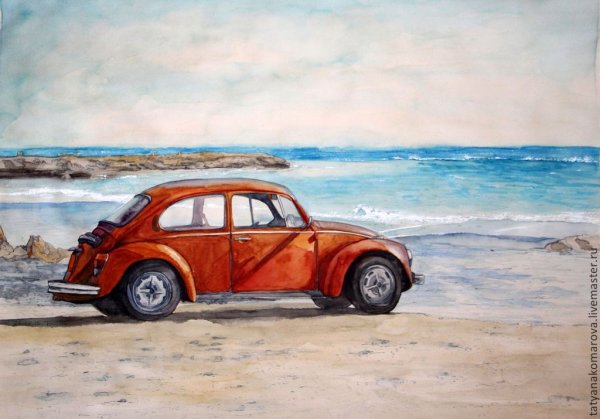 Фольксваген Жук в живописи