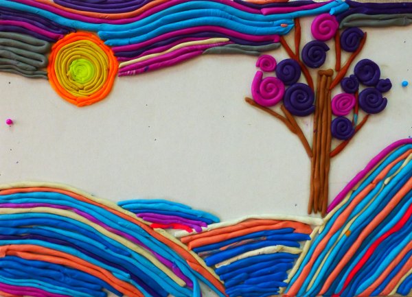 Марья Новацкая пластилиновые картины