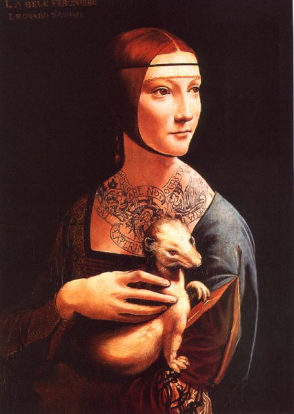 Леонардо да Винчи дама с горностаем оригинал